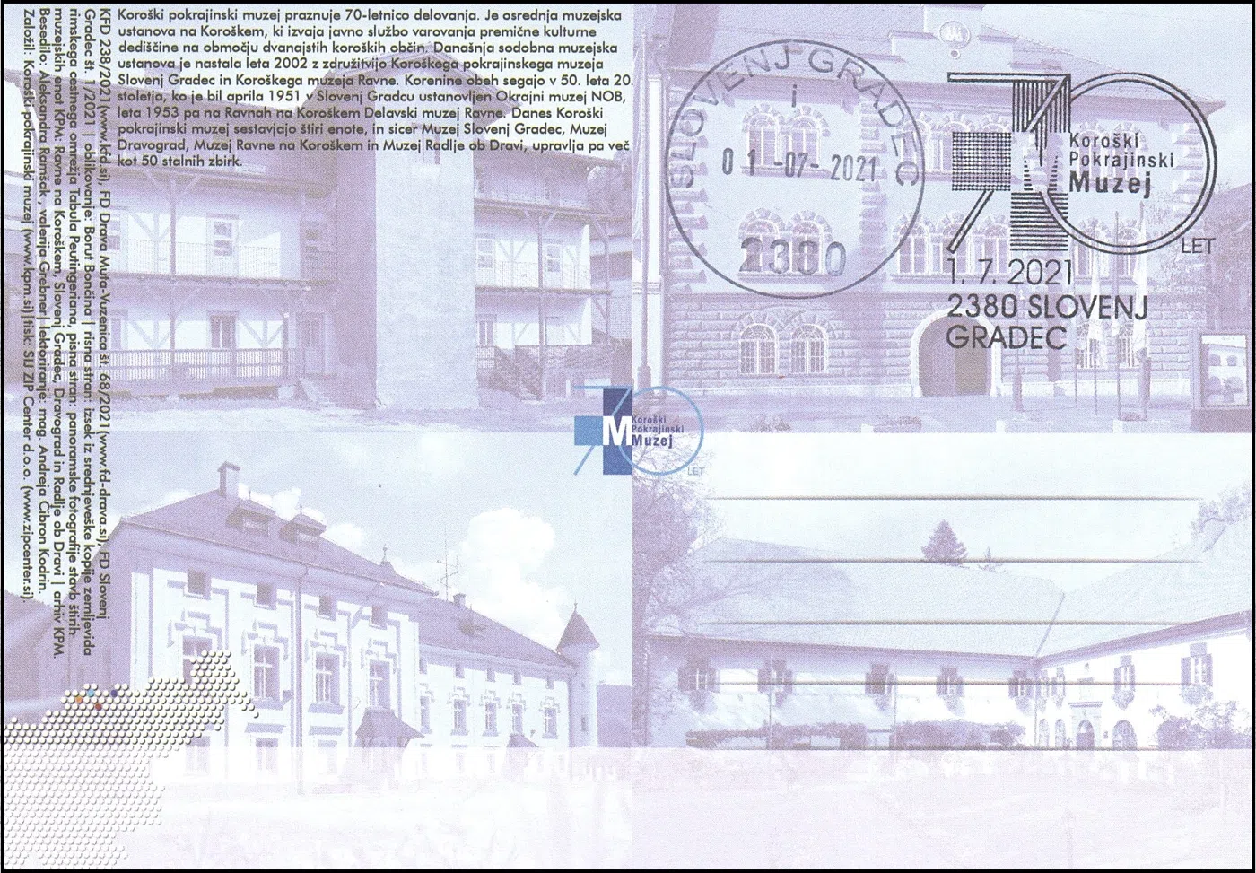 70 LET KOROŠKI POKRAJINSKI MUZEJ 